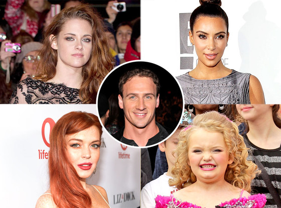 Kristen Stewart, Lindsay Lohan, Honey Boo Boo, Kim Kardashian, Ryan Lochte Kristen Stewart, Lindsay Lohan, Honey Boo Boo, Kim Kardashian, Ryan Lochte